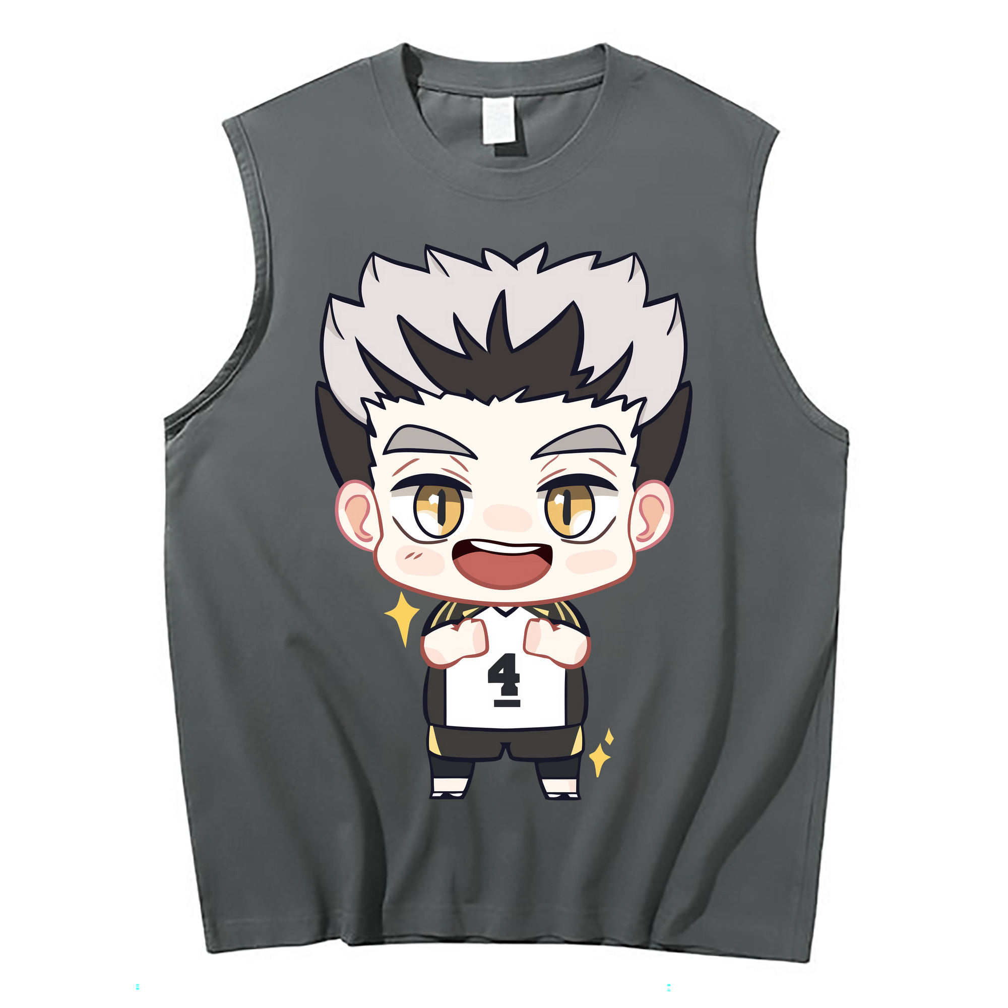 （画像用） ハイキュー!! Haikyu!! コットン100％タンクトップ（フロントプリント）